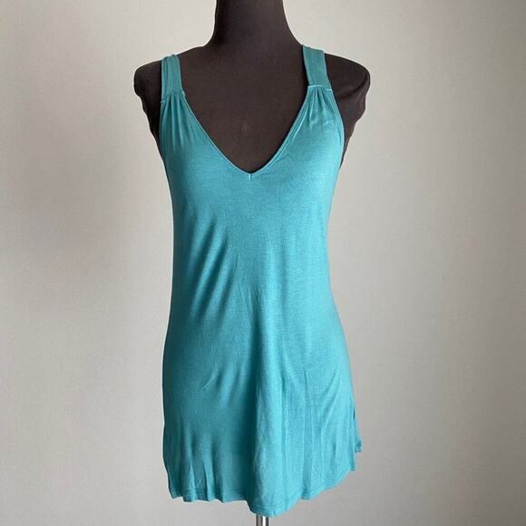 Gap body sz XS sleeveless V-neck plunge razor back tank top‎ shirt - Picture 1 of 7